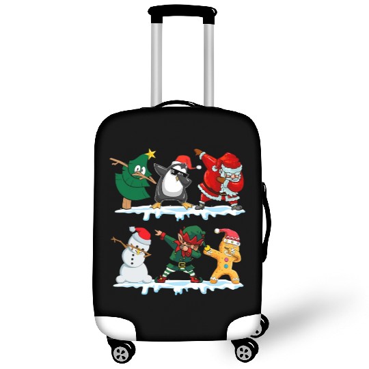 Dabbing Santa Elf Friends Funny Christmas Dabs Luggage Covers