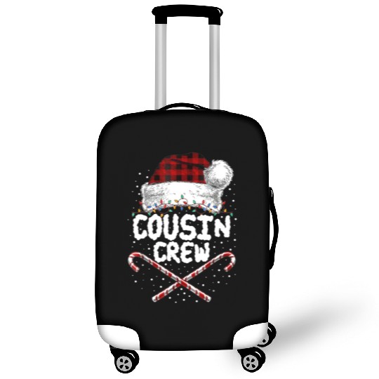 Cousin Crew Buffalo Red Plaid Christmas Pajamas Luggage Covers