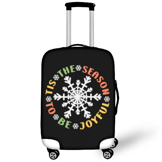 Tis The Season To Be Joyful Funny Snowflake Luggage Covers