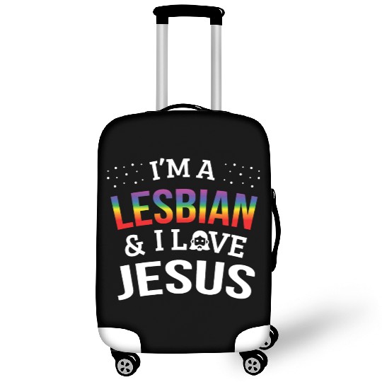 LGBT Gay Pride Lesbian I'm a Lesbian I Love Jesus Luggage Covers