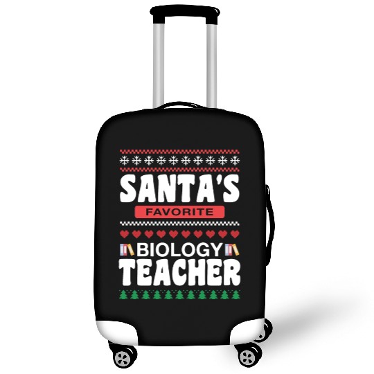 Santas Favorite Biology Teacher Luggage Covers