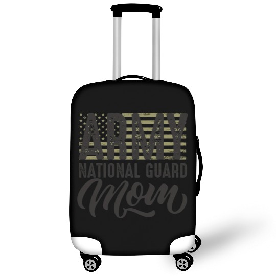 Army National Guard Mom with US flag military styl Luggage Covers