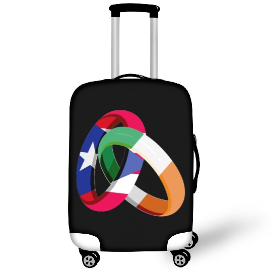 Puerto Rico Flag Ireland Ring Marriage Wedding Luggage Covers