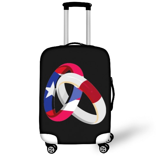 Puerto Rico Flag Japan Grown Ring Marriage Wedding Luggage Covers