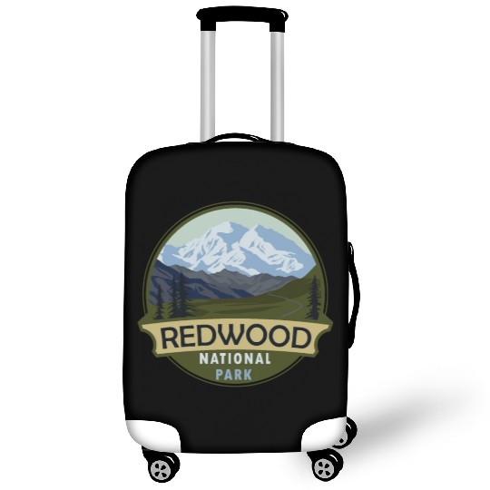 Cool Vintage Retro Redwood National Park Mountain Luggage Covers