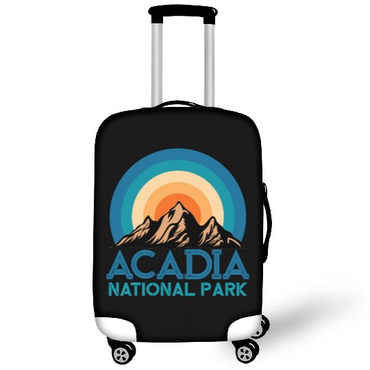 Cool Vintage Retro Acadia National Park Mountain Luggage Covers