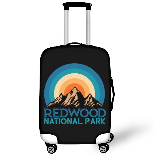 Cool Vintage Retro Redwood National Park Mountain Luggage Covers
