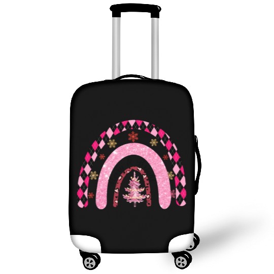 Xmas Christmas Merry and Bright Snowflakes Luggage Covers