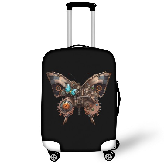 Steampunk mechanical butterfly Luggage Covers
