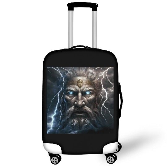 Portrait of Zeus Luggage Covers