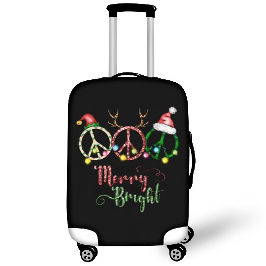 Xmas Christmas Stay Merry and Bright Luggage Covers