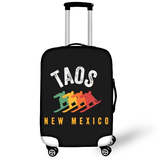 Vintage Taos Nm Us New Mexico Ski Snowboard Mounta Luggage Covers