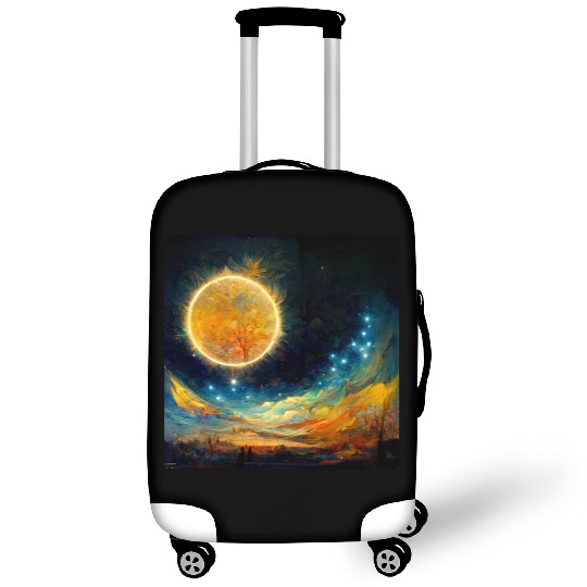 Full moon and Sun Luggage Covers