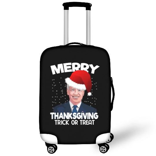 Funny Joe Biden Merry Thanksgiving Trick Or Treat Luggage Covers