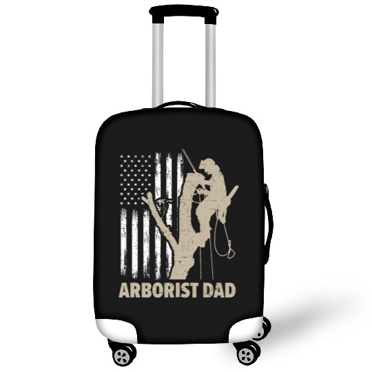 Arborist Dad Logger Patriotic Wood USA Flag Luggage Covers