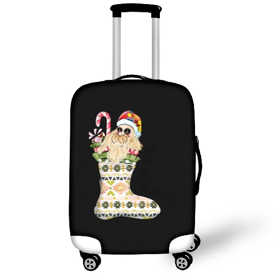 Tis the season Santa In Christmas Stocking Luggage Covers