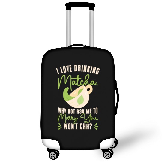 Matcha Lover Wedding Matcha Tea Pick Up Lines Luggage Covers