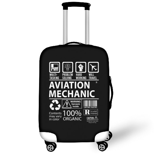 Aviation Mechanic Luggage Covers - Multitasking Job Gift