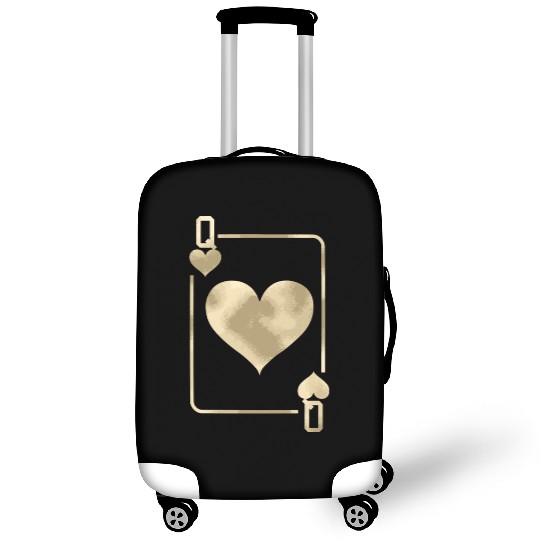Queen Of Hearts Playing Card Halloween Luggage Covers