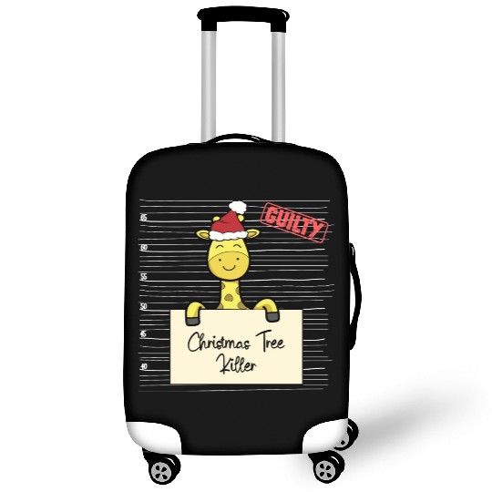 Giraffe christmas funny prison Luggage Covers