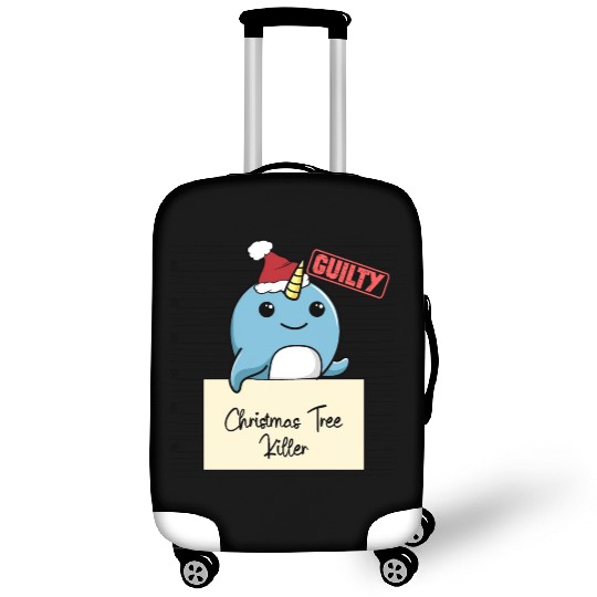 Narwhal christmas funny prison Luggage Covers