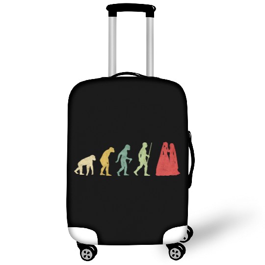 Lesbian Couple Romantic Wedding Wife Evolution Luggage Covers