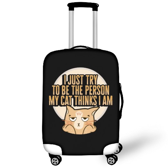 Cat Meme Design for a Cat Lady or Cat Mom Luggage Covers