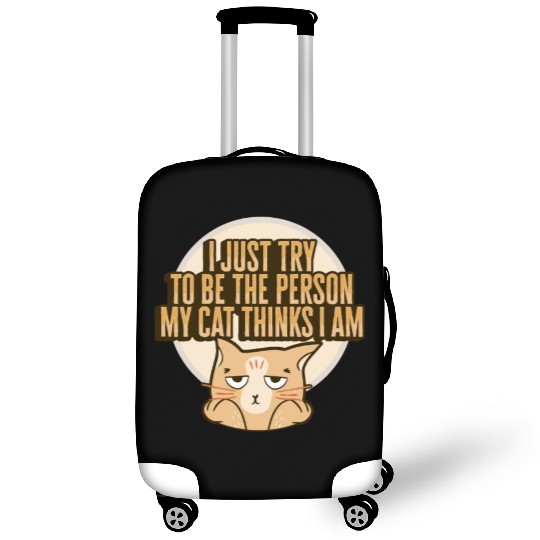 Cat Meme Design for a Cat Lady or Cat Mom Luggage Covers