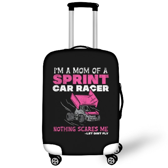 Mom Of A Sprint Car Racer Race Day Driver Mother P Luggage Covers