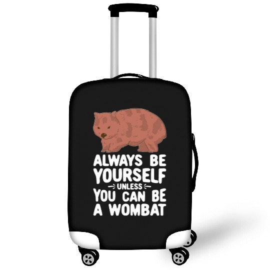Native Australian Animal Lovers Cute Wombat Luggage Covers