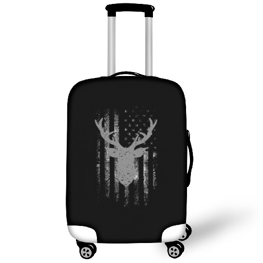 Hunting Deer American Flag Camo Hunter Buck Usa Luggage Covers