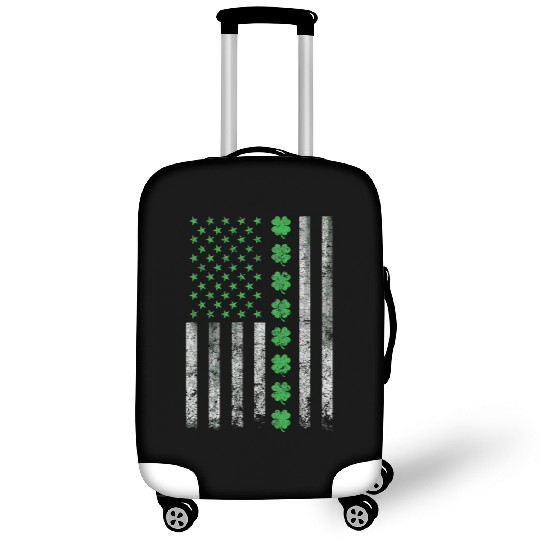 St Patricks Day United States Flag Irish Luggage Covers