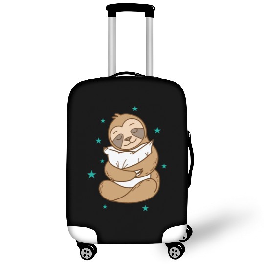Sloth with Pillow Nature lazy Luggage Covers