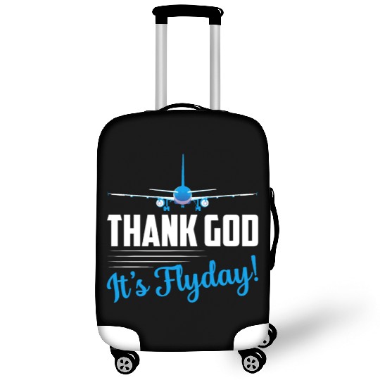 Thank God It's Flyday! Airline Pilot Aviation Luggage Covers