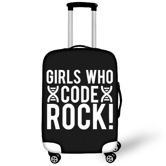 Girls Who Code Rock Science Teacher Student Gifts Luggage Covers