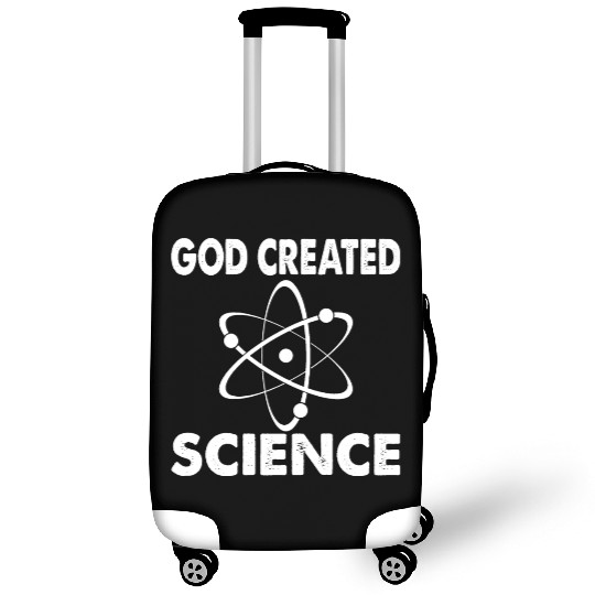 God Created Science Teacher Student Gift Ideas Luggage Covers