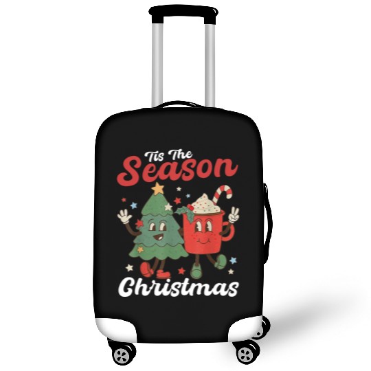 Tis The Season Christmas Tree Coffee Latte Luggage Covers