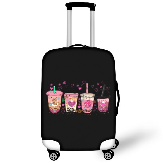 Valentine latte coffee lover, Valentine coffee Luggage Covers