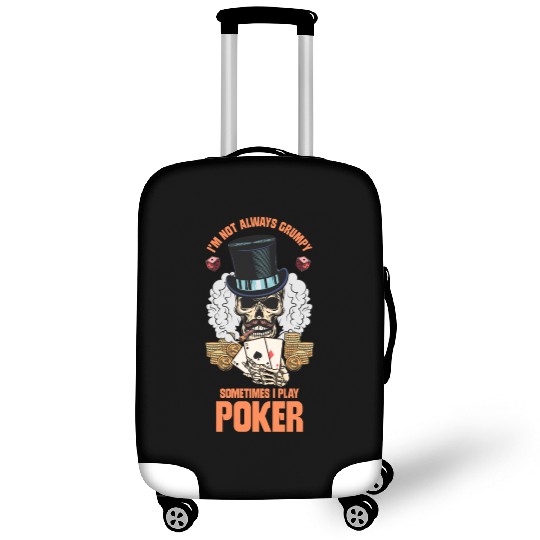 Poker Casino Poker Player Gambling Roulette Luggage Covers