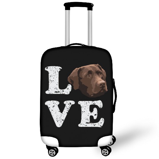 I Love My Chocolate Lab Labrador Retriever Dog Luggage Covers