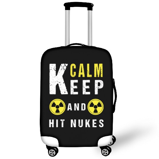 keep calm and hit nukes. Essential Luggage Covers