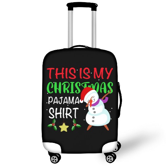 This Is My Christmas Pajama Luggage Covers Snowman Cute