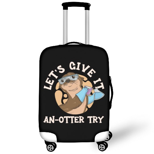 Science Teacher Give It An Otter Try Luggage Covers