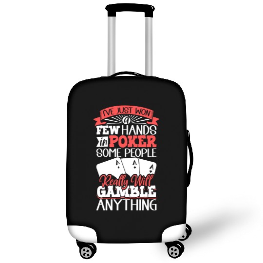 Poker Casino Poker Player Gambling Roulette Gift Luggage Covers