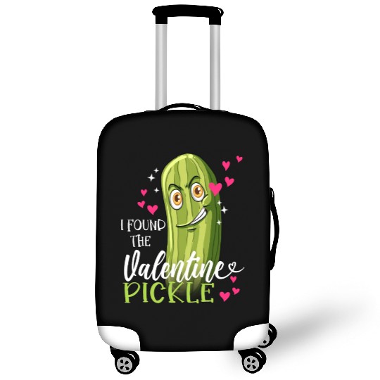 I Found The Valentine Pickle funny couples in love Luggage Covers