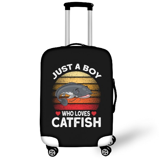 Just A Boy Who Loves Catfish Luggage Covers