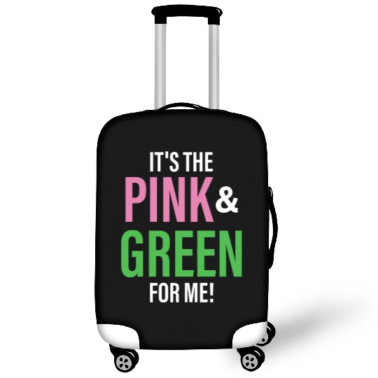 It's The Pink and Green For Me Sorority Luggage Covers