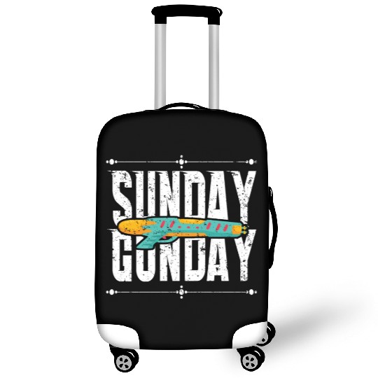 Sunday Gunday Gun Shooting Pistol Firearms Luggage Covers