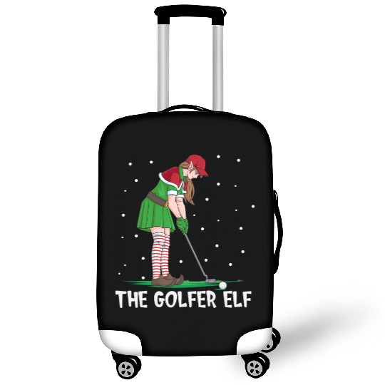 The Golfer Elf Golf Christmas Golfing Luggage Covers