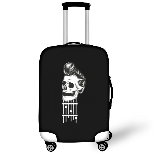 Rock N Roll Skeleton Head -Sweet Rock On Guitar Luggage Covers